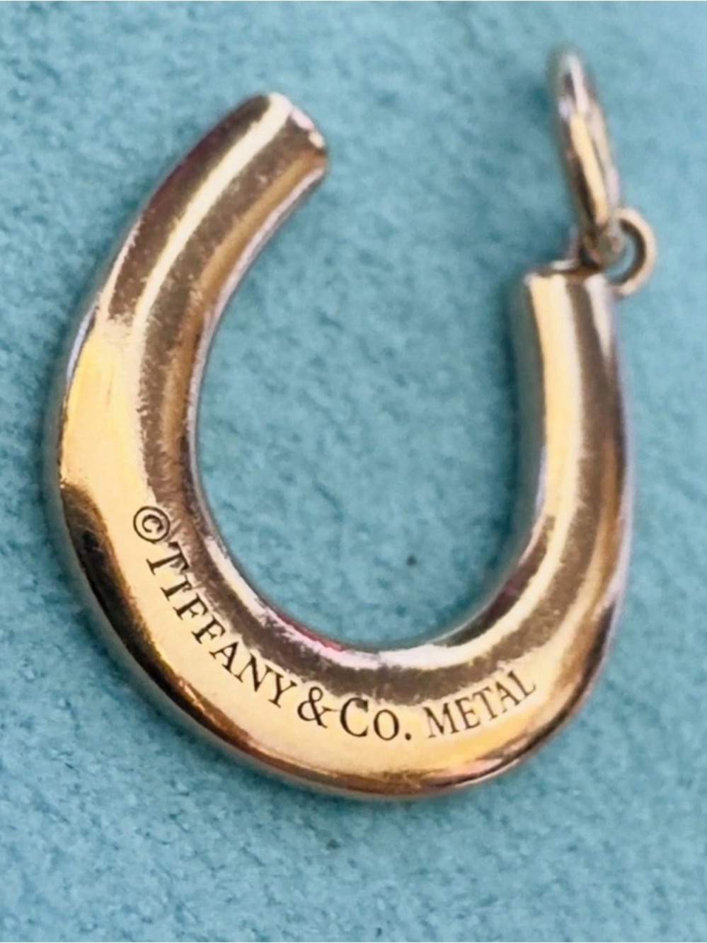 Tiffany & Co Rubedo Gold Sterling Silver 1837 Horseshoe Charm Pendant - Picture 4 of 9